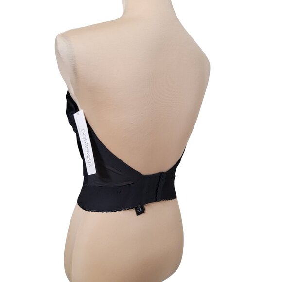 Dominique Size 36DD Black Noemi Backless Strapless Balconette Bridal Bra, NEW - Picture 4 of 13